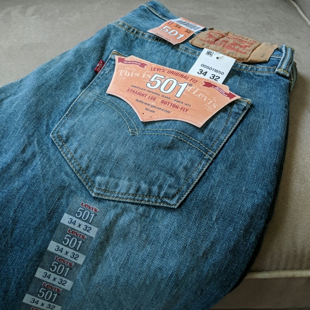 Levi's 501 straight leg jeans